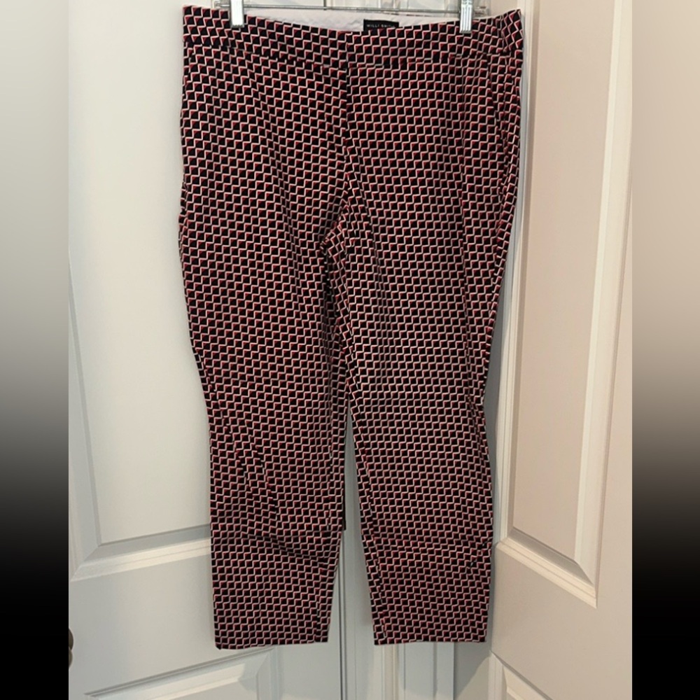 Willi Smith Women's Geometric Pattern Pants Size 12